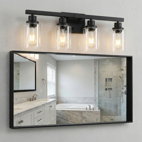 Vanity light black modern - 24'',